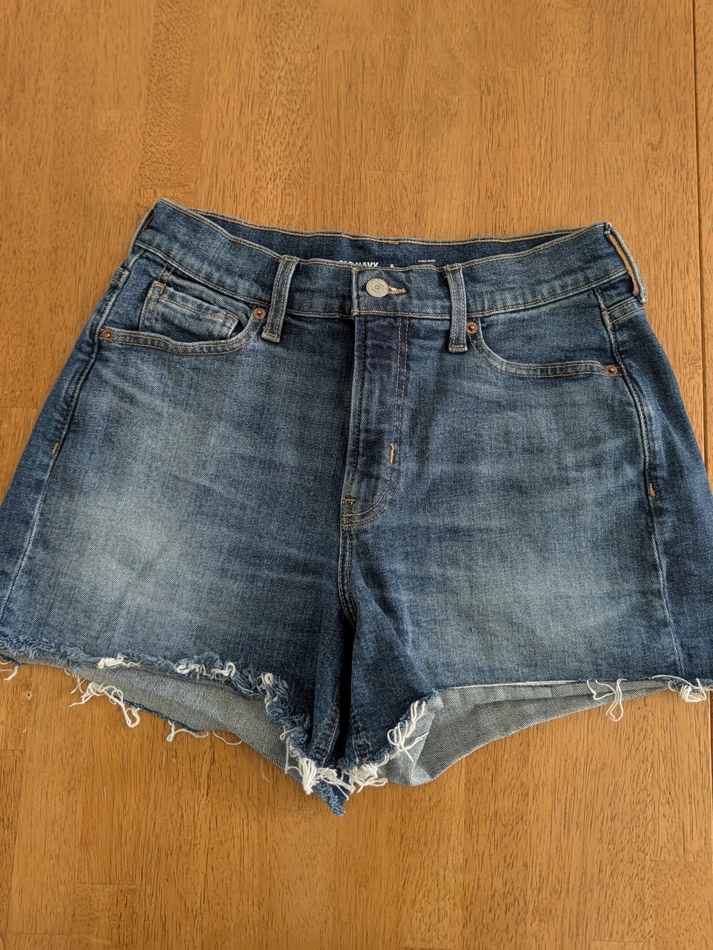Old Navy 4" Jean Shorts High Rise Curvy 6